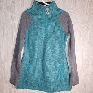 Prana Turquoise Pullover Jacket- S